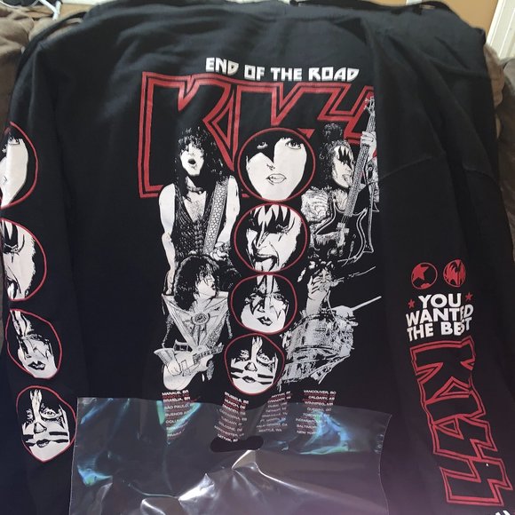 KISS MA-1ジャケット2019end of the road Lsize KISS 'End Of The Road' 2019 - Final Tour Jacket - Size LARGE